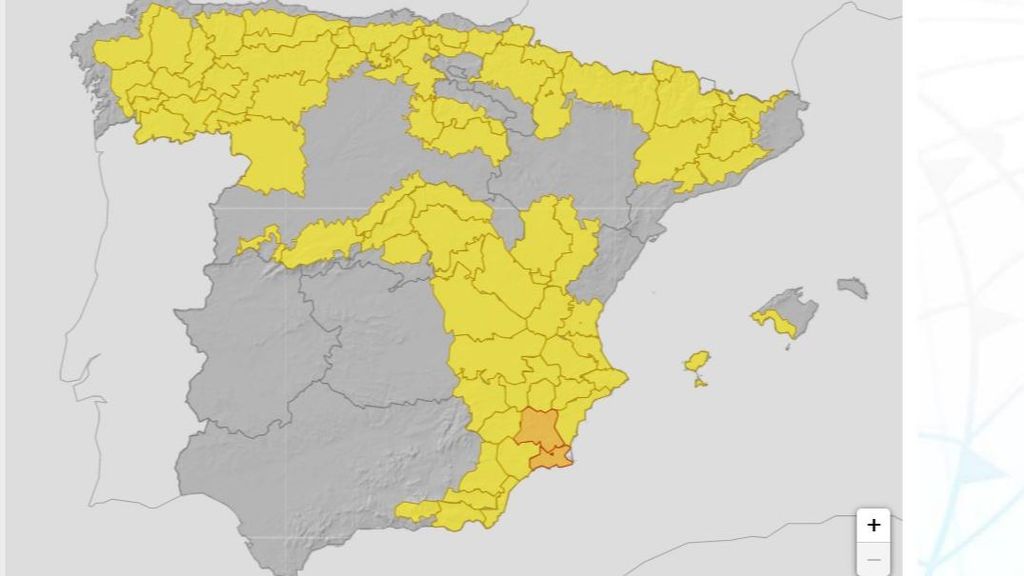 Avisos por lluvias y tormentas previstos para el martes 30 mayo