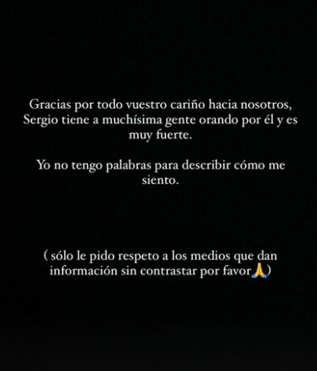 El comunicado de Alba Silva tras el accidente de su marido
