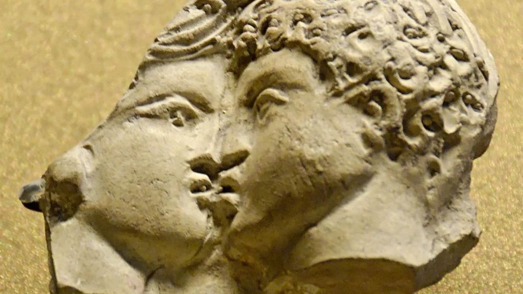 El beso en la antigua Roma.