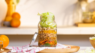 Ensalada de lentejas y naranja