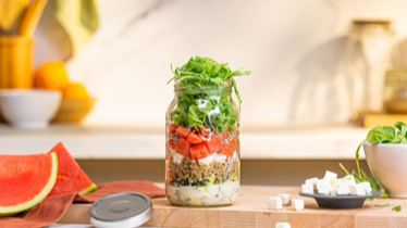 Ensalada de sandía y quinoa