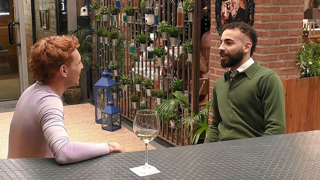 Giancarlo y Jordi durante su cita en 'First Dates'