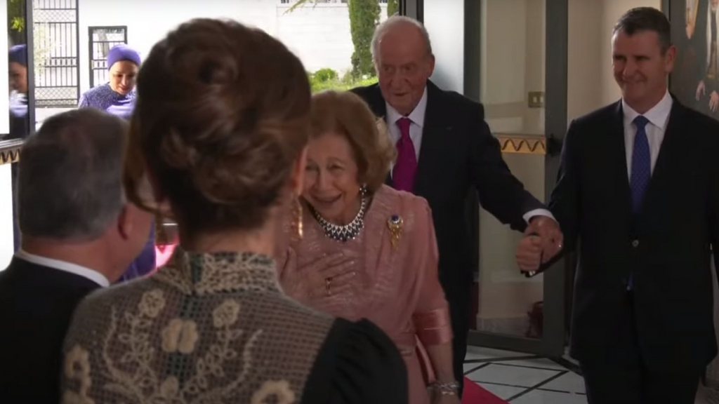 El llamativo gesto de la reina Sofía en la boda de Hussein de Jordania