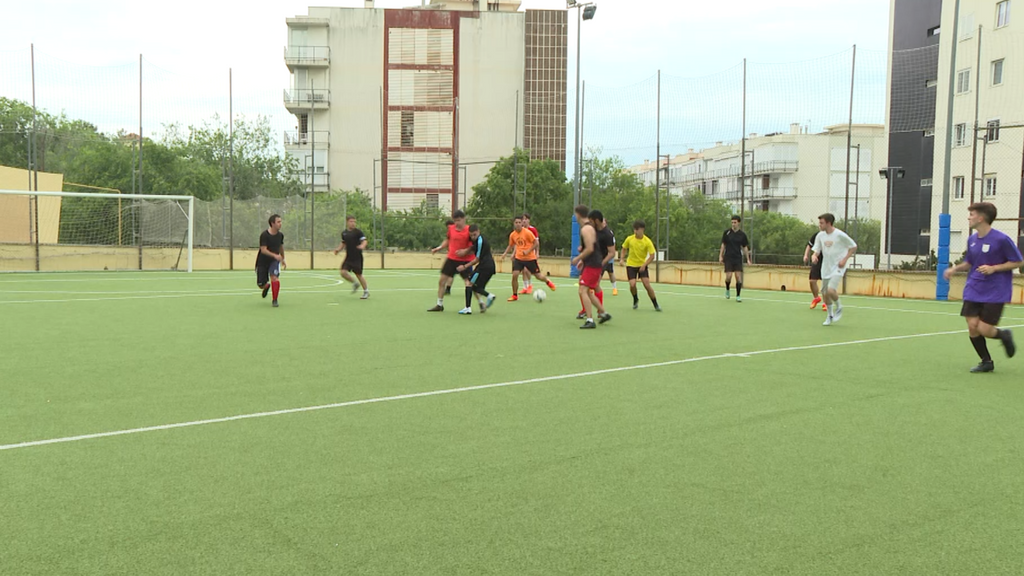 Entrenamiento del equipo de fútbol