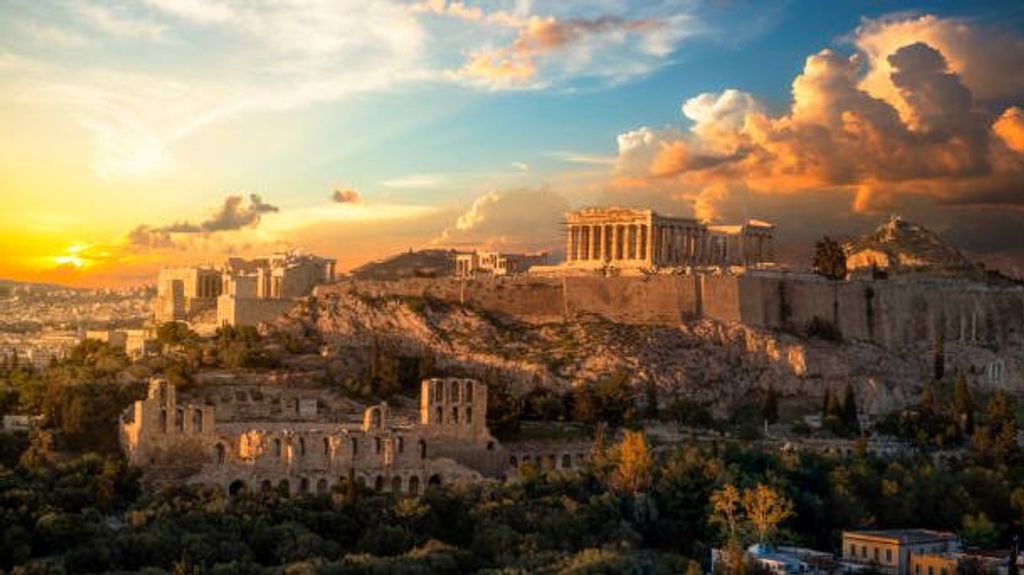 La Acropolis de Atenas, en Grecia
