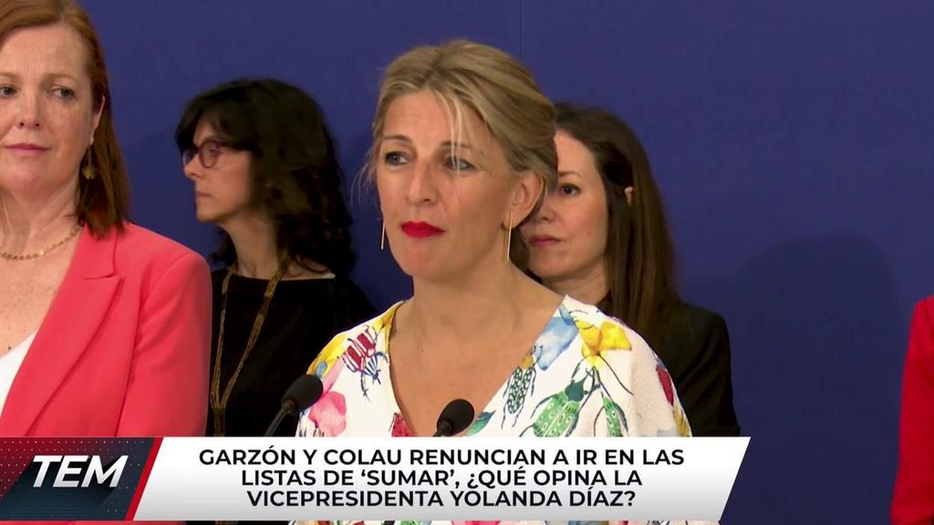 Yolanda Díaz, sobre la renuncia de Garzón: "Solo puedo darle las gracias"