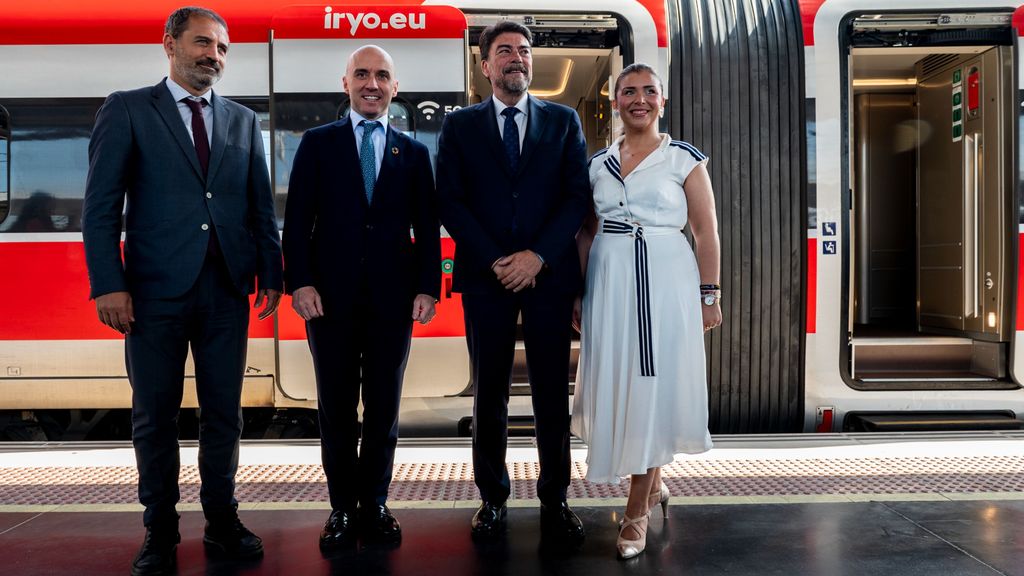 Imagen de la inauguración del trayecto Alicante, Albacete y Madrid