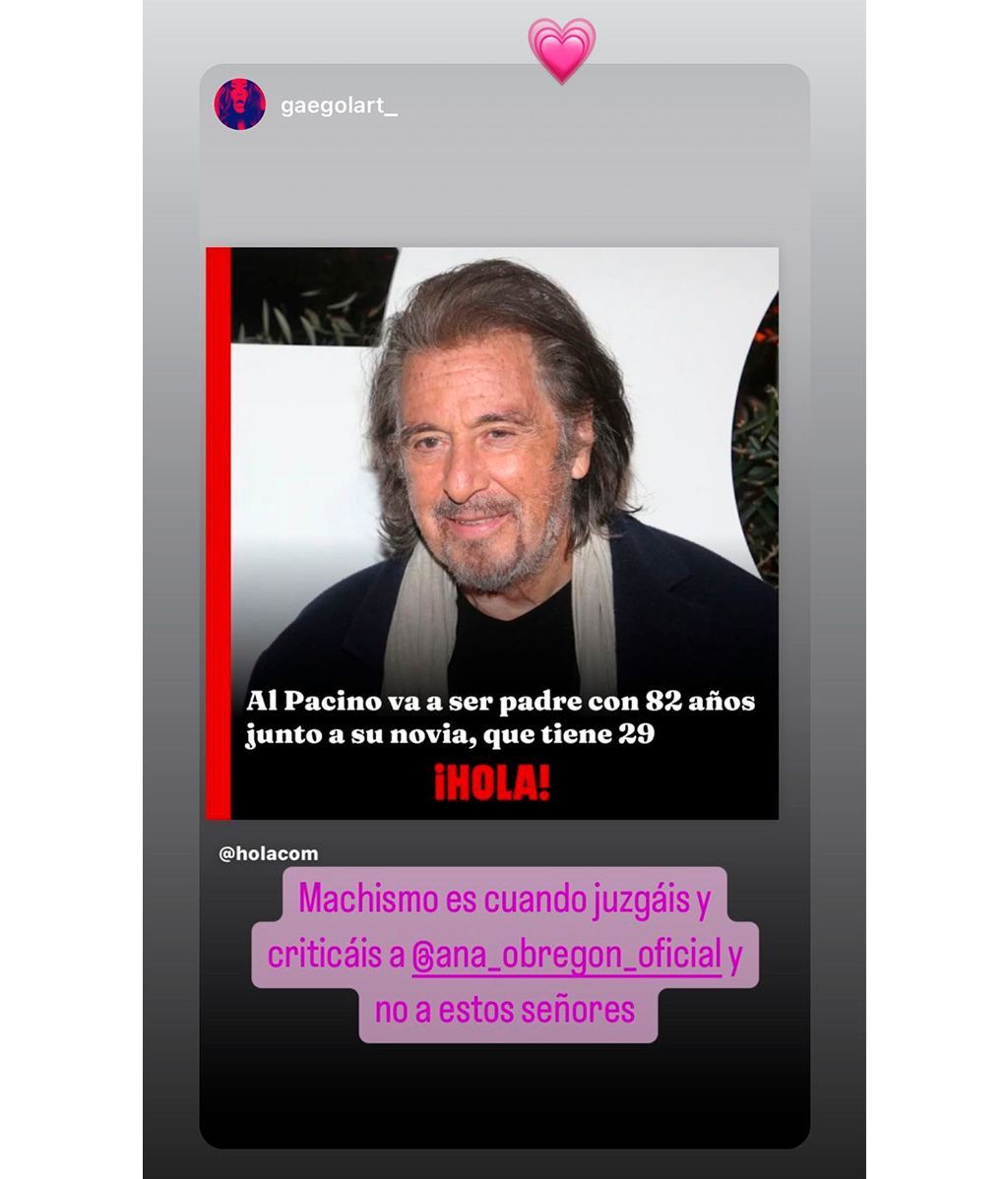 La reacción de Ana Obregón a la paternidad de Al Pacino