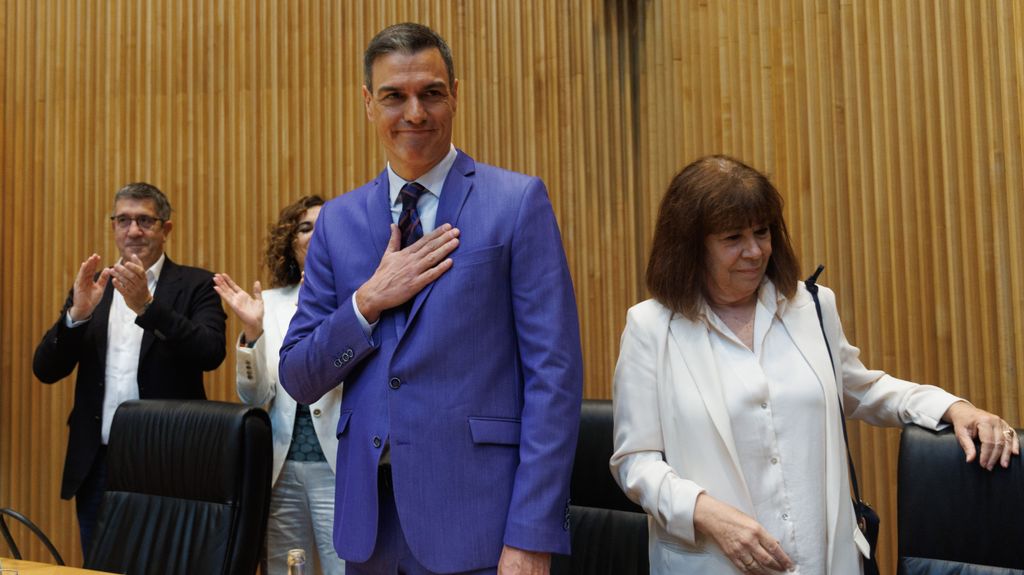 Sánchez agrace el apoyo de sus diputados y senadores en el Congreso el pasado 31 de mayo
