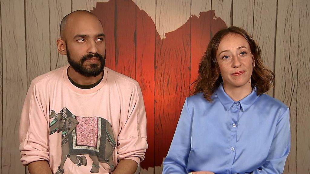 Sonia and Víctor during their date in 'First Dates'