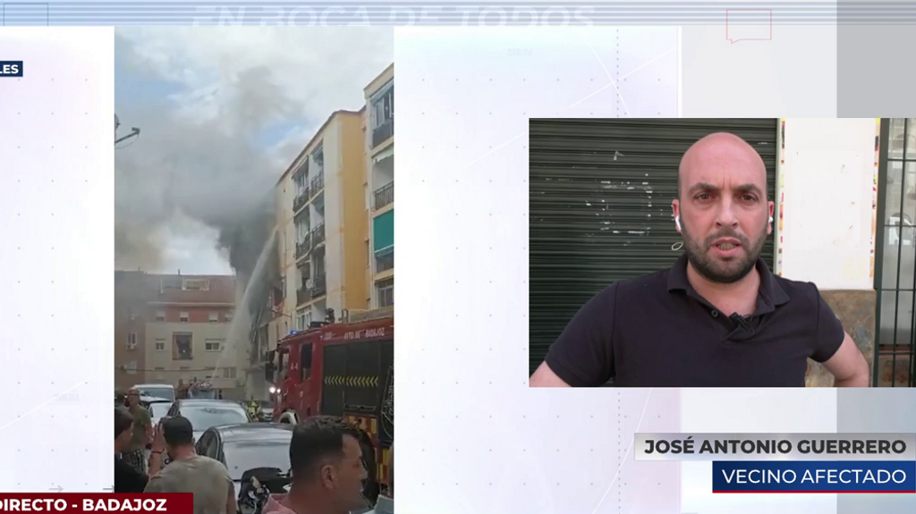 Habla un testigo de una explosión de gas que ha dejado un fallecido y 16 heridos en Badajoz