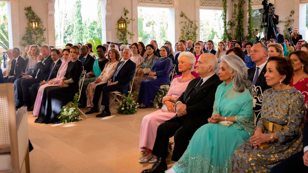 Todos los invitados a la boda de Hussein de Jordania