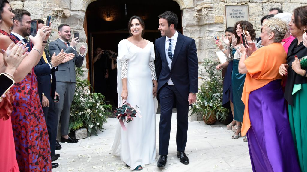 Claudia Collado y Matías Prats Junior en su boda