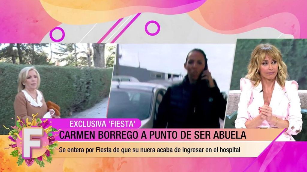 Carmen Borrego se entera por la prensa de que su nuera está de parto