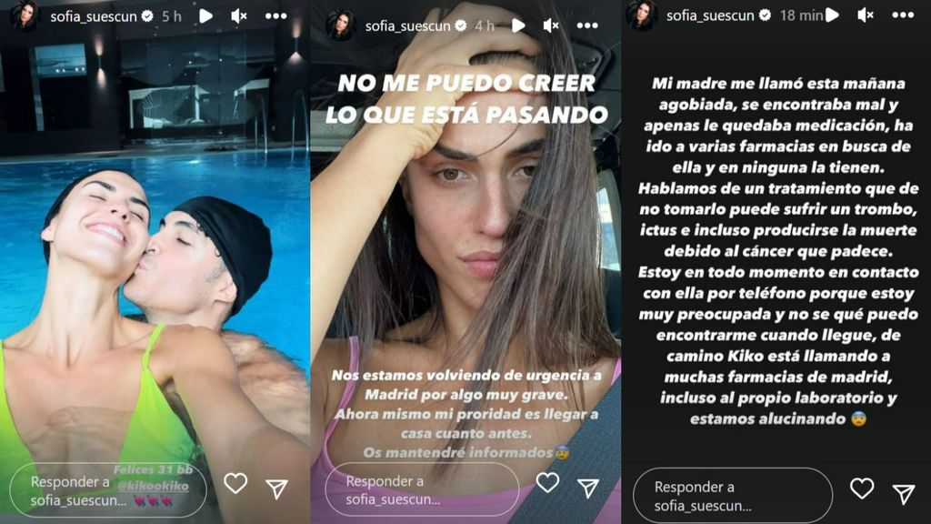 Sofía Suescun, preocupada por la situación de su madre