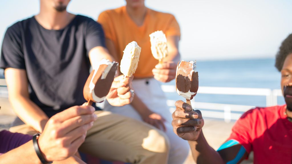 Tomando helados