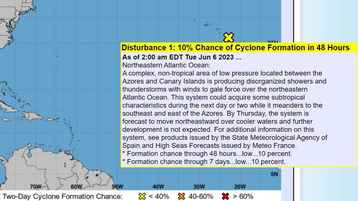 La NOAA monitoriza el desarrollo de la borrasca Óscar
