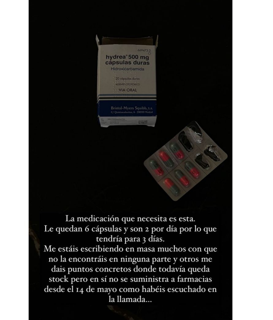 Maite Galdeano la toma diariamente para tratar su Policitemia Vera