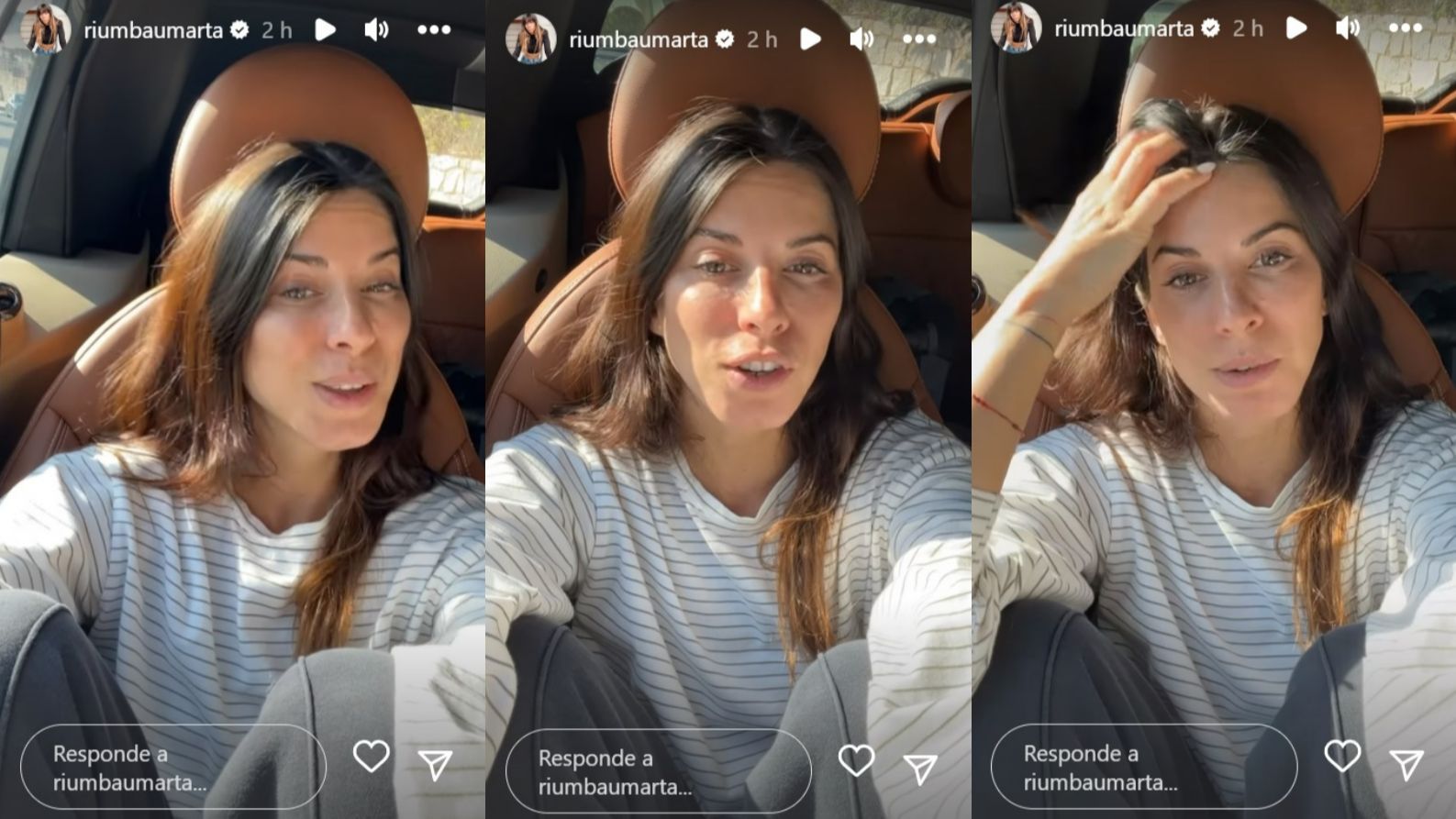 Marta Riumbau aclara que no está embarazada