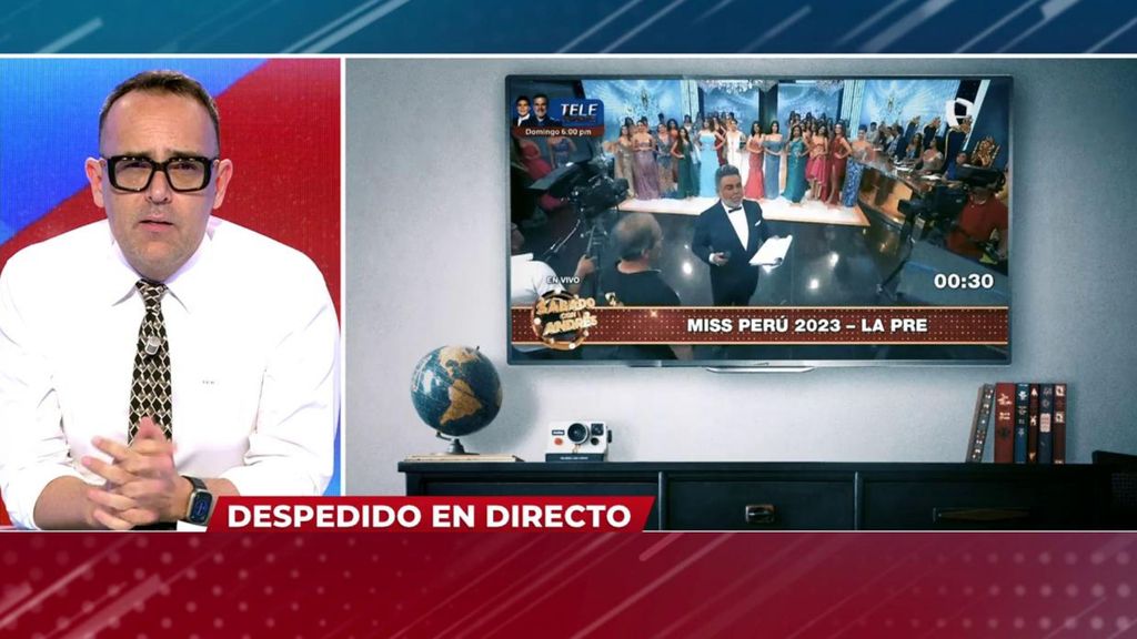 Un presentador de Perú que destituye en directo a su productor por una falta de ortografía en el guion