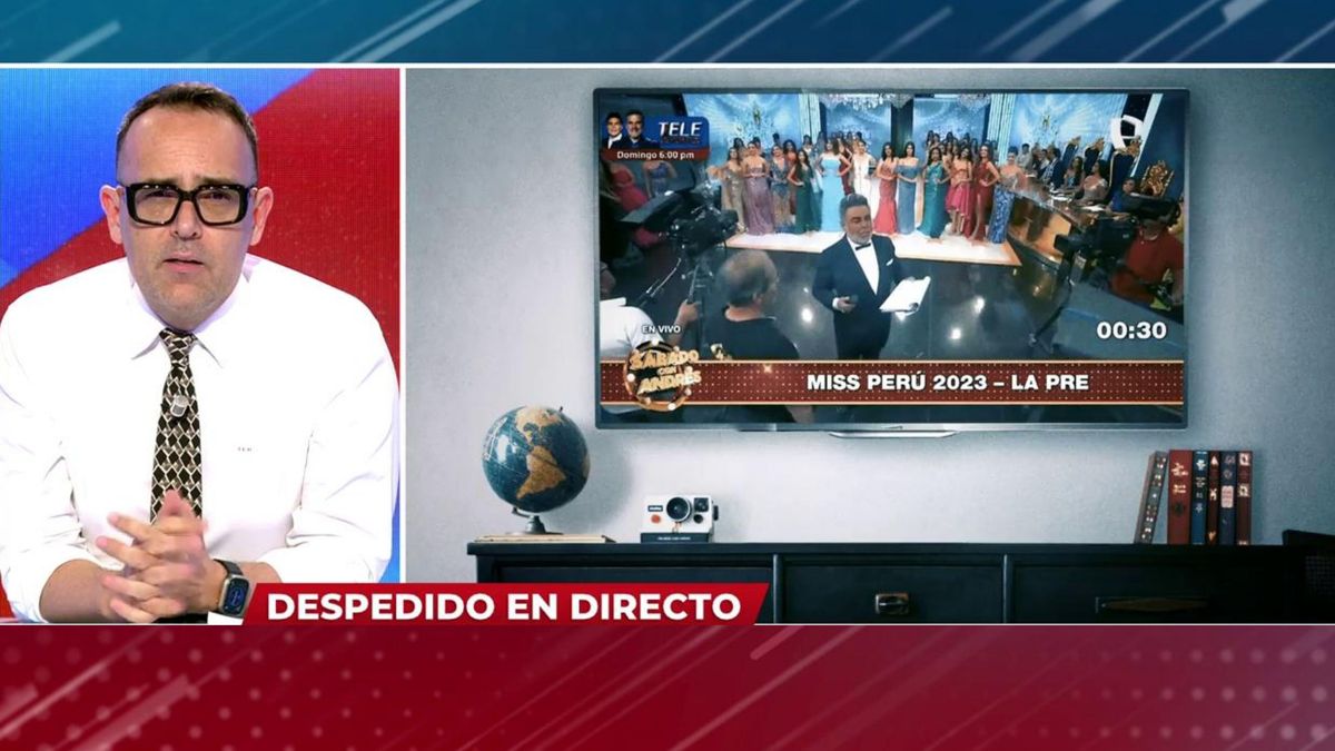 Un presentador despide en directo a su productor por una falta en ...