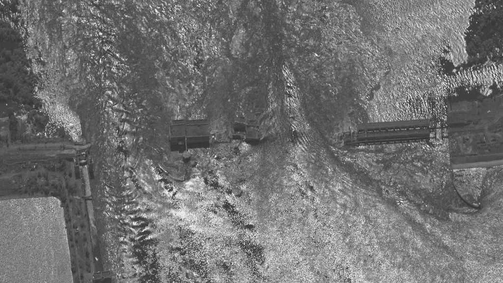 Imágenes de satélite muestran cómo ha quedado la presa de Kajovka tras el ataque