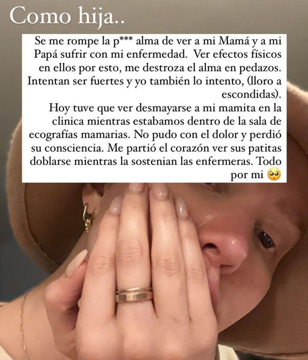 El complicado testimonio de Aylén Milla sobre sus padres y su cáncer