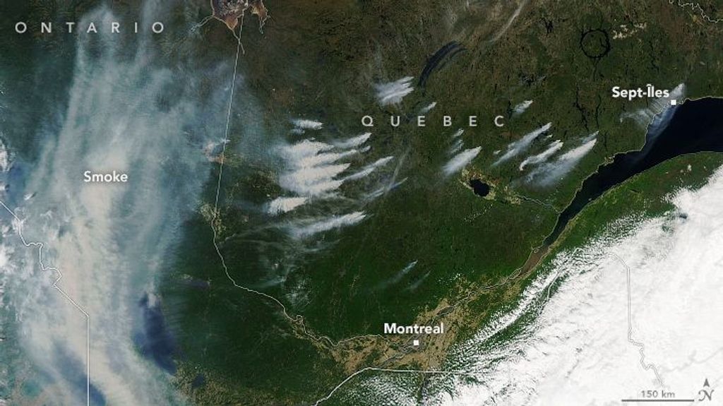 Los incendios arden en Quebec
