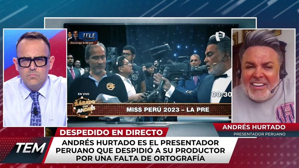 Cara a cara entre Risto Mejide y Andrés Hurtado, el presentador que echó en directo a su productor Todo es mentira 2023 Programa 1105
