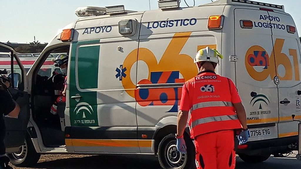 Una ambulancia del 061