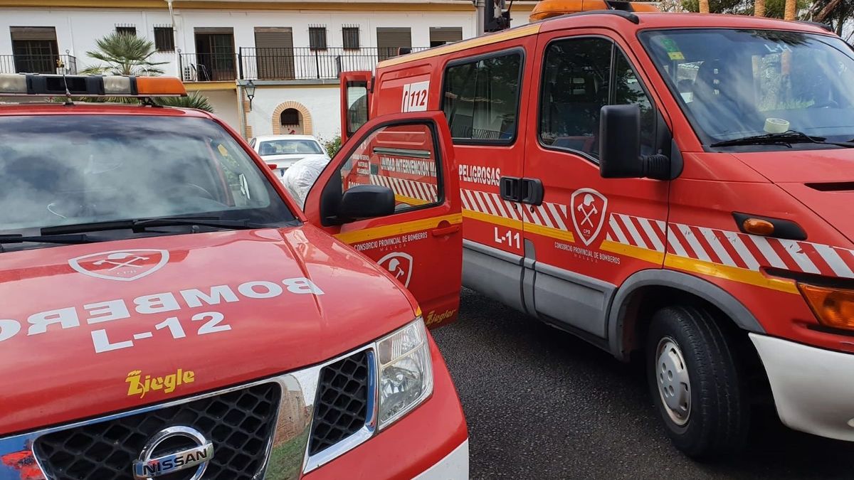 Vehículos del Consorcio de Bomberos de Málaga