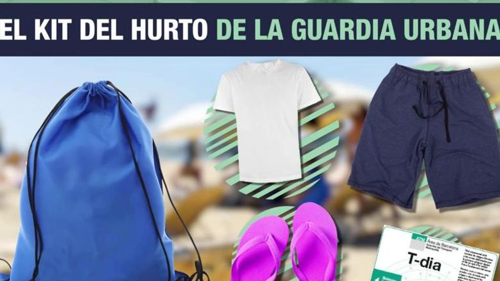 La Guardia Urbana repartirá el 'kit del hurto' en las playas de Barcelona este verano