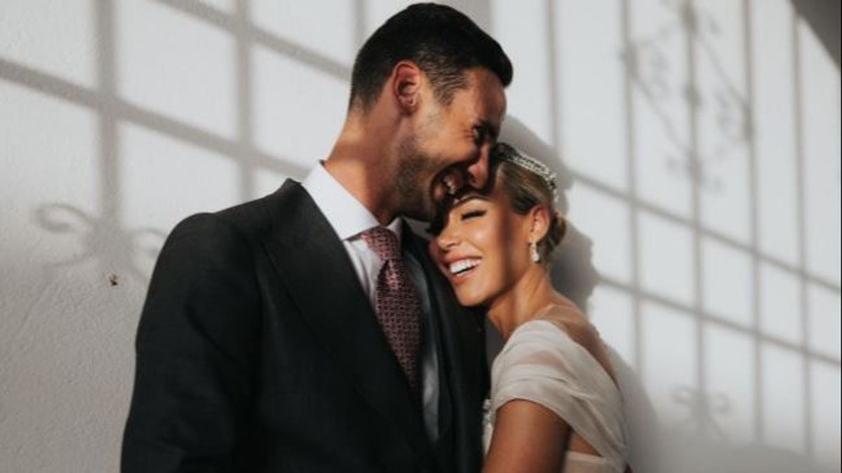 Alba Silva y Sergio Rico en su boda