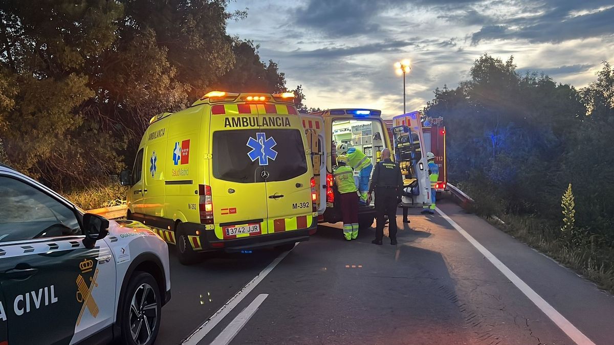 Mueren tres menores y una joven en un accidente de tráfico en Madrid
