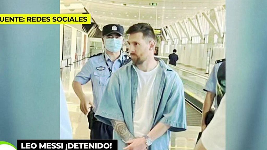 Leo Messi retenido en el aeropuerto de Pekín: la desesperación del futbolista en imágenes