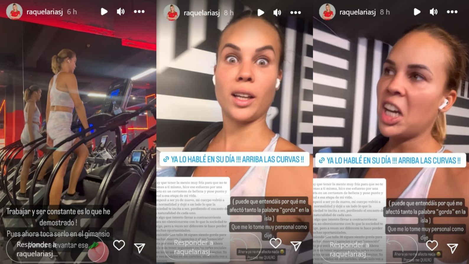 Raquel Arias lanza un mensaje a los haters