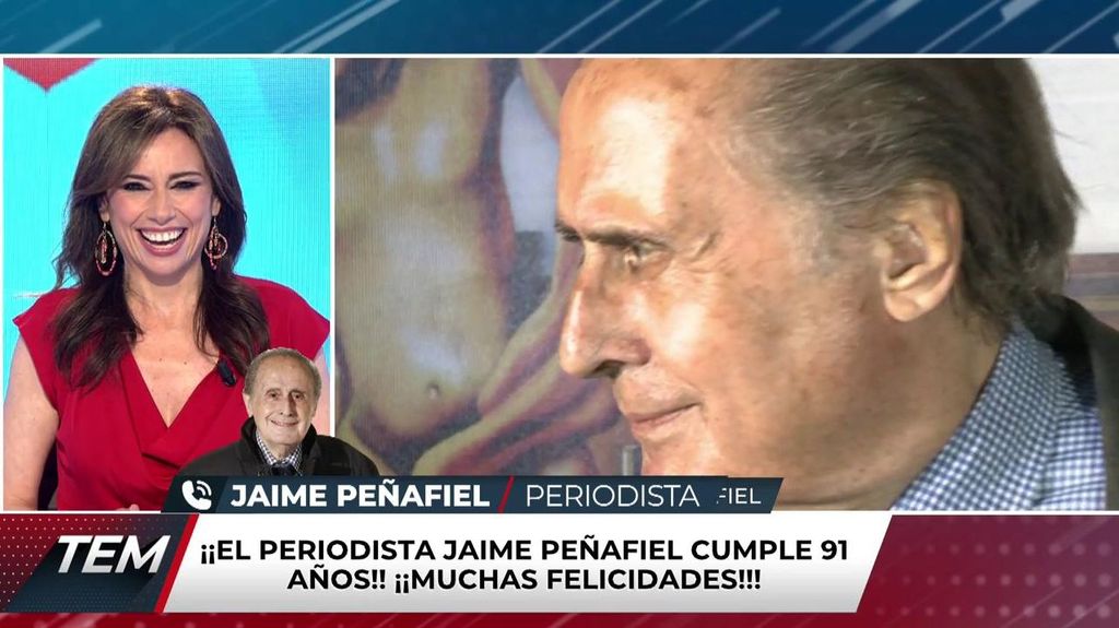 Jaime Peñafiel celebra su 91 cumpleaños con 'TEM': "Mi secreto es que hago el amor todos los días"