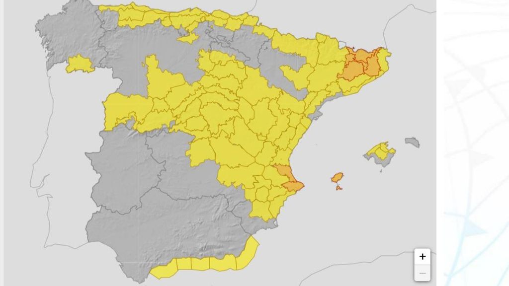 Avisos por lluvias y tormentas martes, 13 de junio