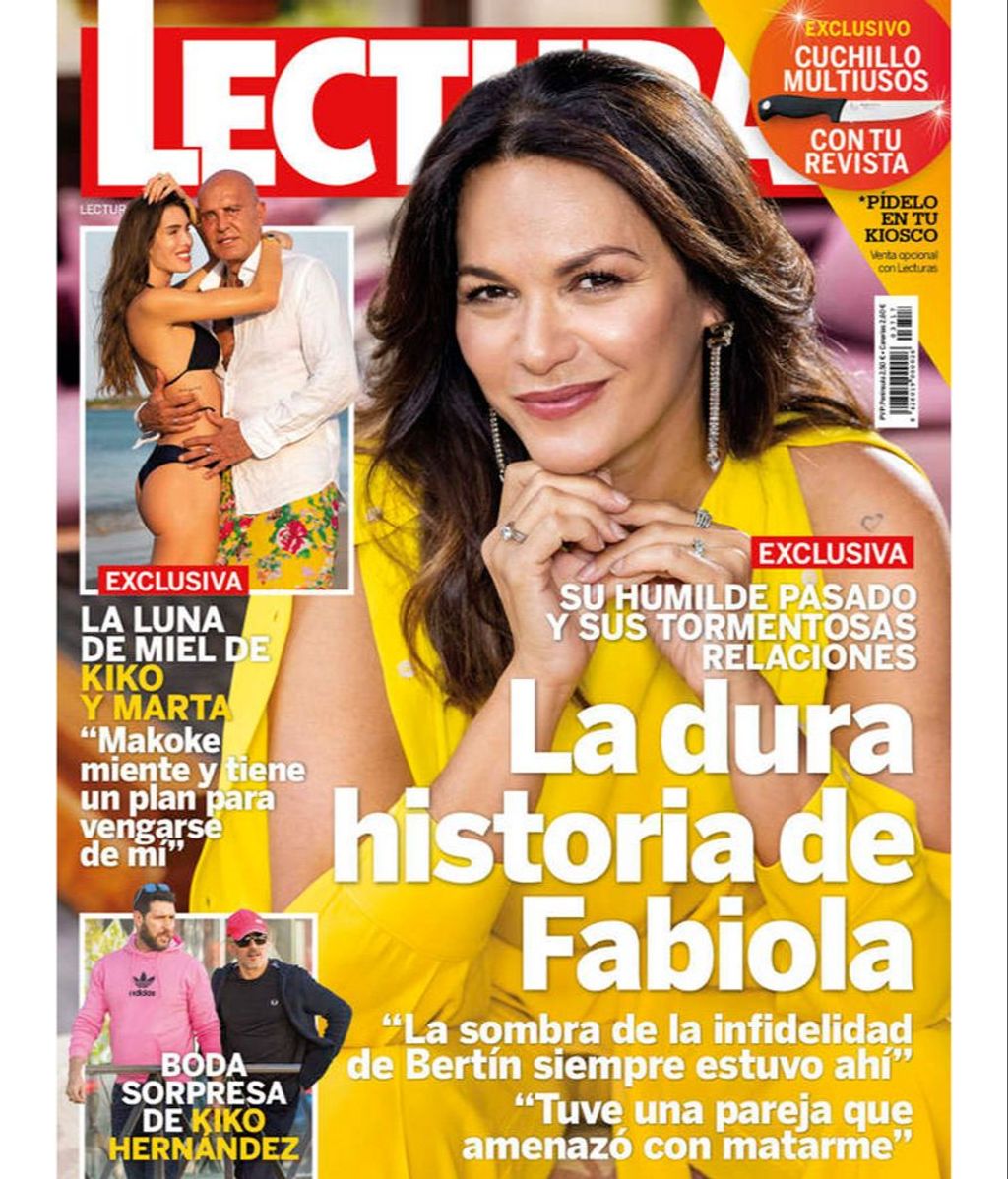 Fabiola Martínez, en la portada del último número de la revista Lecturas