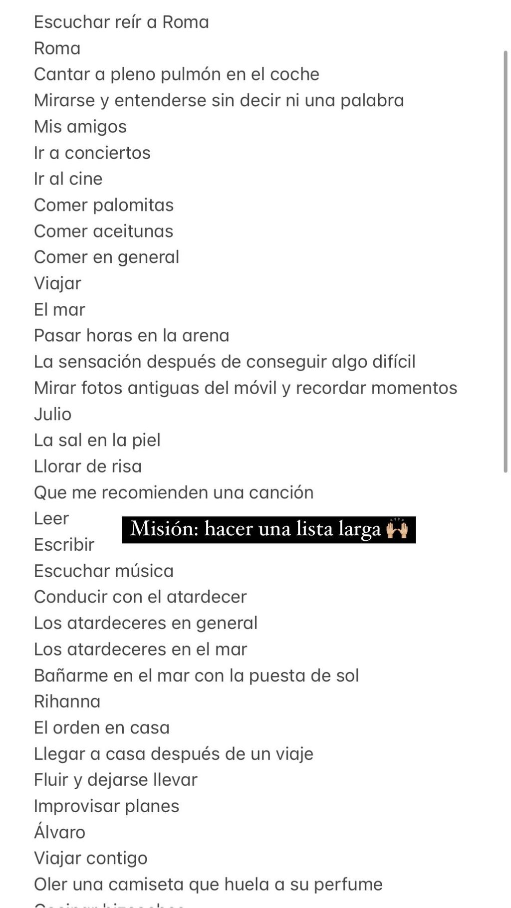 Su misión es hacer que la lista sea infinita