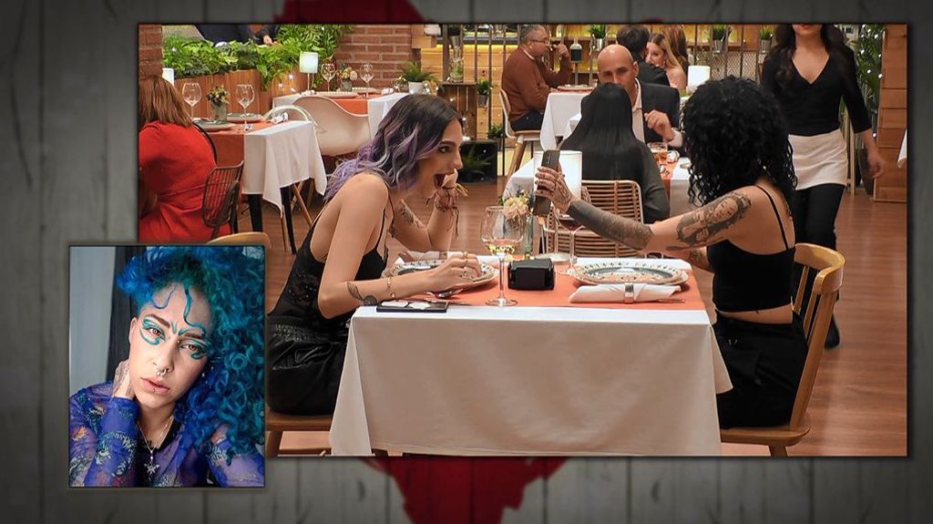 Kynverlyn y Lucía durante su cita en 'First Dates'