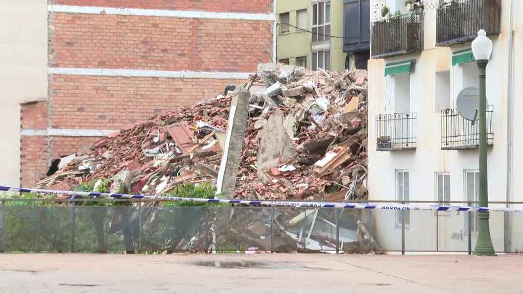 Los vecinos del edificio derrumbado en Teruel piden a los bancos que paralicen las hipotecas