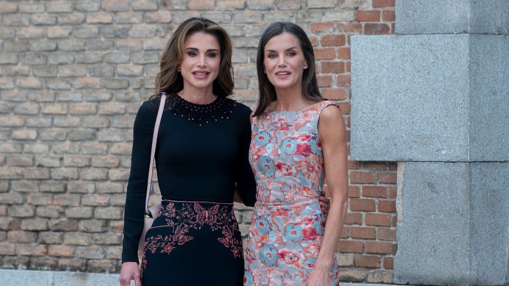 Duelo de elegancia entre las reinas Letizia y Rania de Jordania