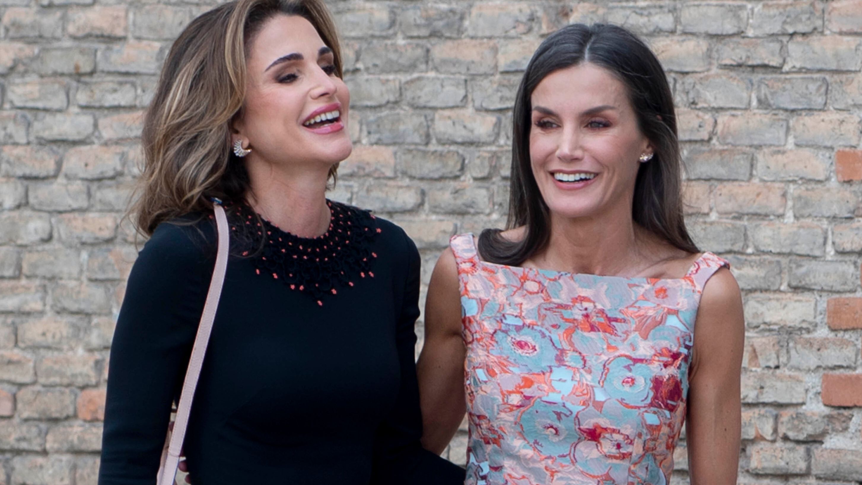 La reinas Letizia y Rania, durante un encuentro reciente