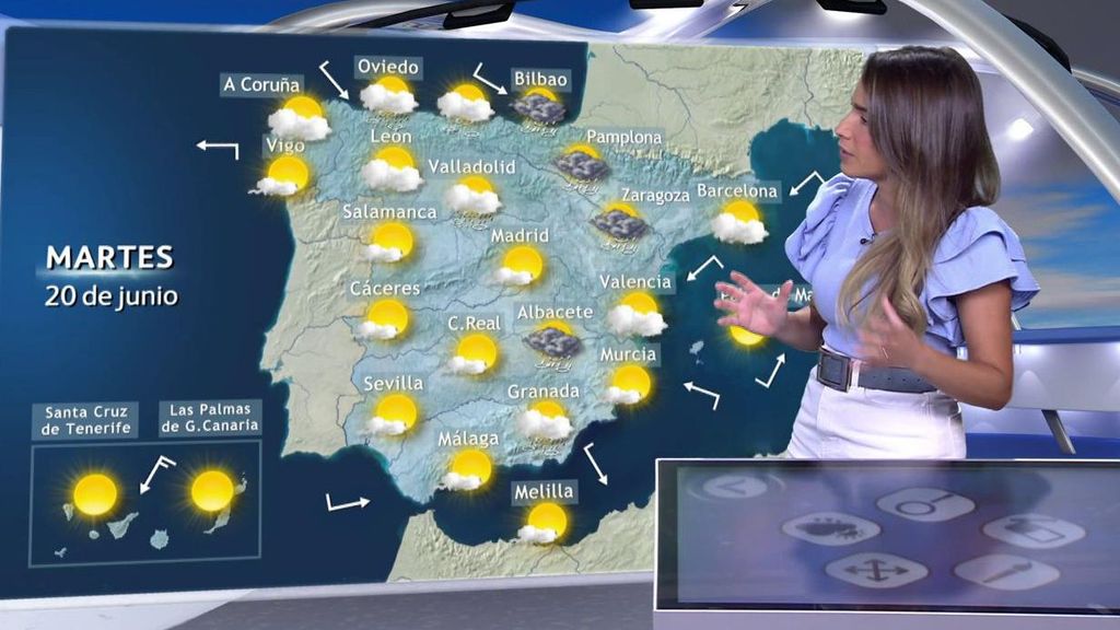 Tiempo martes: tormentas en el norte de España y calor en el Mediterráneo