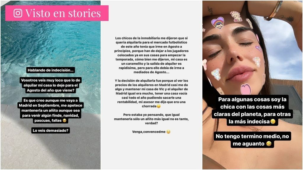 Violeta plantea sus dudas sobre alquiler su casa de Valencia a un futbolista