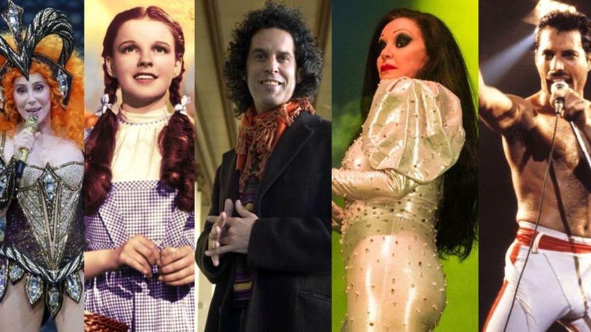 Cher, Judy Garland, Pedro Zerolo, Alaska y Freddie Mercury