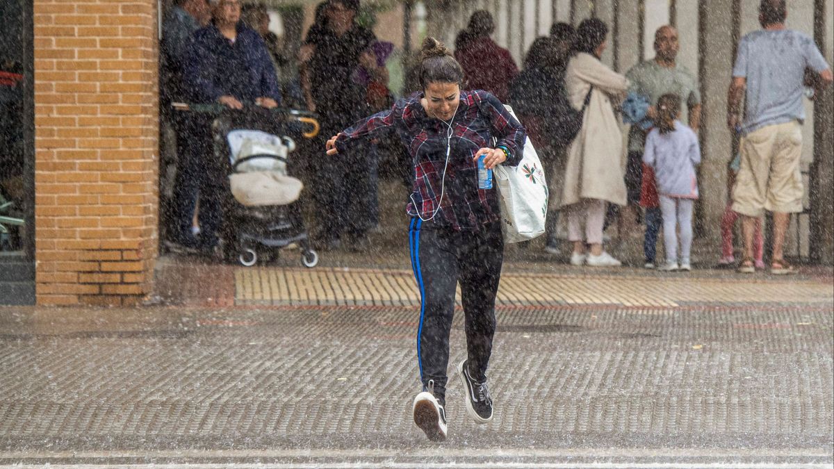 Granizada en Logroño