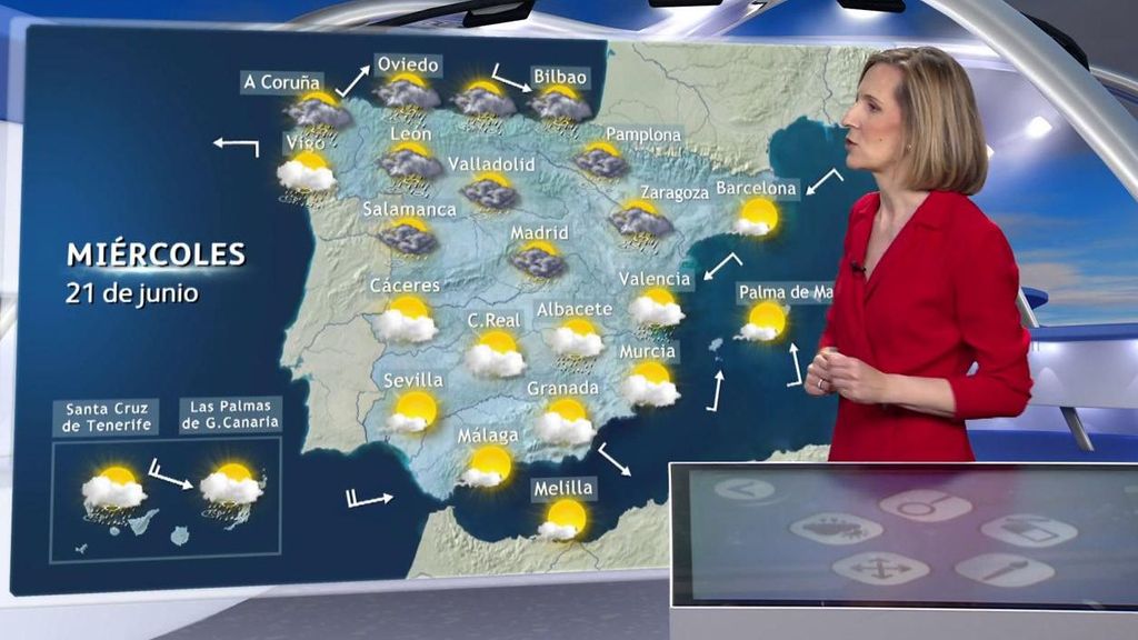 Las lluvias y tormentas se intensificarán el miércoles España