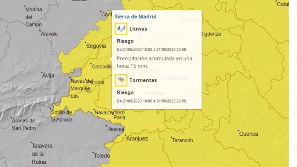 Alerta por lluvias y tormentas